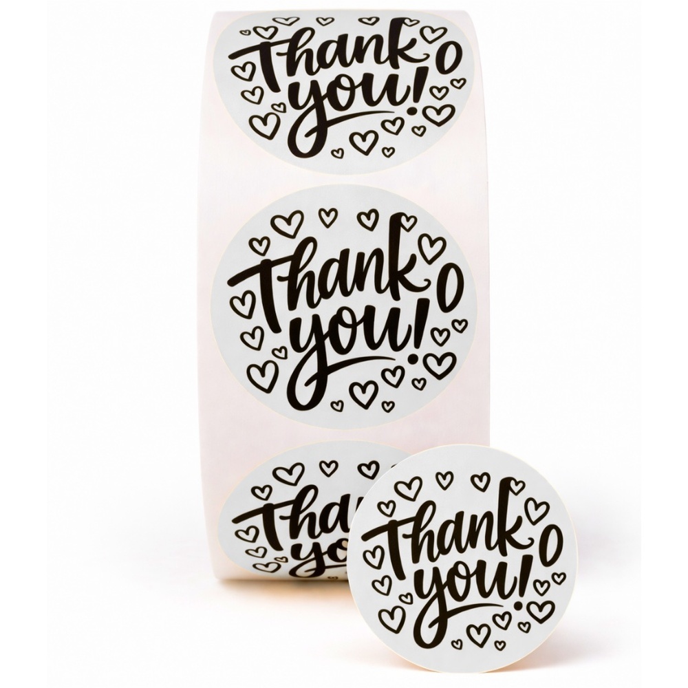 100 Thank You Stickers 2 Inch Round Small Business Packaging - Picture 10 of 11